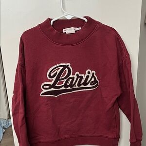 Bonpoint Burgundy Crewneck Paris